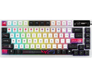 ASUS ROG Azoth X teclado Juego USB + RF Wireless + Bluetooth Negro, Blanco