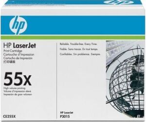 Tóner Original HP nº55X XL Alta Capacidad/ Negro