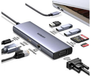 Ugreen Revodok USB-C 6-IN-1 Hub met 4K HDMI USB Tipo C 10000 Mbit/s