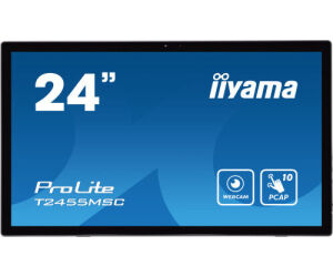 MONITOR IIYAMA 24" TACTIL T2455MSC-B1, IPS, 1920x1080, HDMI, DISPLAYPORT, 2 USB 3.0, ALTAVOCES, WEBCAM & MICROFONO