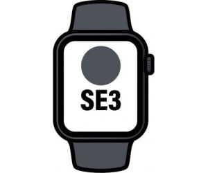 Apple Watch SE3/ GPS/ Cellular/ 40mm/ Caja de Aluminio Medianoche/ Correa Deportiva Medianoche M/L
