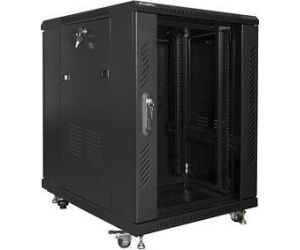 Armario lanberg rack 19 pulgadas 15u 600x800 flat pack black negro