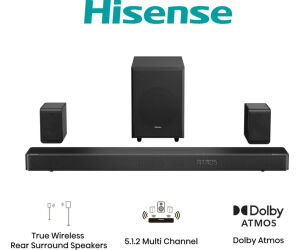 Barra Sonido Hisense Ax5125h 5.1.2 500w Dolby Atmos Subwoofer Inalambrico
