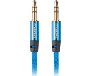 Cable de audio miniJack-miniJack M/M 3m. Azul