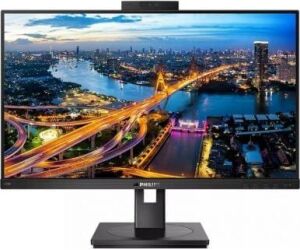 Monitor Profesional Philips 275B1H 27"/ QHD/ Webcam/ Multimedia/ Regulable en altura/ Negro