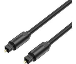 Cable de audio Toslink (fibra)-Toslink M/M 1m. Negro
