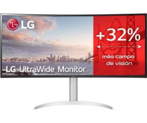 Monitor Profesional Ultrapanorámico LG UltraWide 34WQ650-W 34"/ WFHD/ Multimedia/ Regulable en Altura/ Plata y Blanco