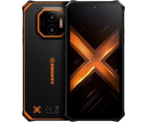 Telefono movil smartphone rugerizado hammer energy x2 4g - 6gb - 128gb - 6 pulgadas - negro - naranja