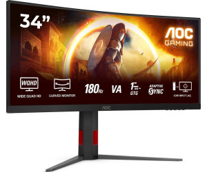 MONITOR GAMING AOC CURVO WQHD 180Hz CU34G4