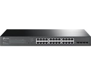 Switch 28 puertos 10 - 100 - 1000 poe 250w +4 sfp gestion l2+ tp - link