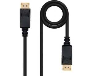 Cable de vdeo DisplayPort-DisplayPort M/M 3m. Negro