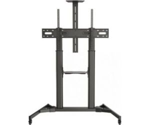 Soporte de Suelo Inclinable/ Orientable con Ruedas Fonestar STS-42106N para TV de 60-100"/ hasta 100kg