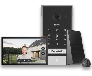 Ezviz Videoportero Wifi Ep7 2k Bateria Exterior Con Panel Solar Negro/plata