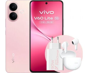 Smartphone Vivo V60 Lite 5g 6.77'' (8+256gb) Rosa + Auricular + Cargador