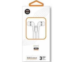 Auriculares Intrauditivos con Micrófono USB Tipo-C Blancos