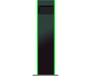 Stand para montaje en suelo de kiosko 10pos 10k - 32w