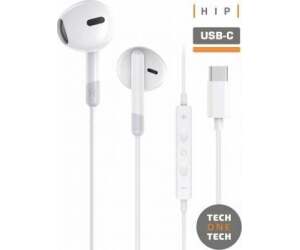 Auriculares Intrauditivos con Micrófono USB Tipo-C Blancos