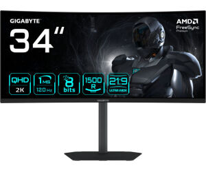 Monitor Gaming Gigabyte Gs34wqca 34" 3440x1440 Ek