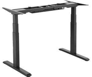 Signa estructura ajustable para escritorio doble motor y 3 segmentos negra