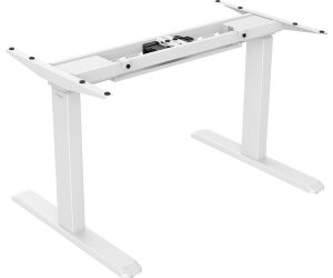 Signa estructura ajustable para escritorio doble motor y 3 segmentos blanca