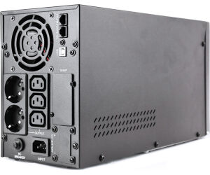 Ups Gembird Onda Senoidal 2000 Va Display Lcd 2 Schuko 3 Sali C13 Usb Negro