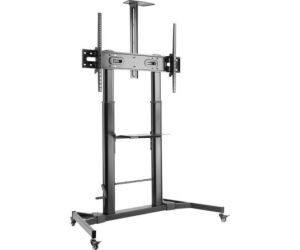 Soporte de Suelo Inclinable con Ruedas y Manivela Aisens FT100TE-171 para TV 60-100"/ hasta 100kg