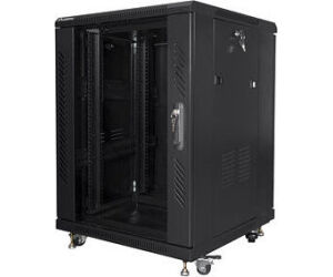 Armario rack lanberg 15u 600 x 600 auto ensamblado 19 pulgadas carga maxima 800kg negro