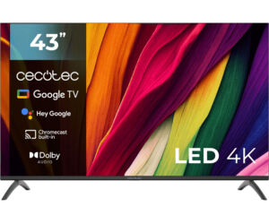 Television Cecotec Led De 43" 4k Uhd Google Tv Hdmi Usb Google Voice Chromecast