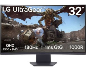 LG 32GS60QC-B  Monitor 32" 180h 1m DP 2xHDMI MM cu