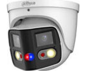 (dh-ipc-pdw3849p-a180-e2-as-pv-0280b) Dahua CÁmara Ip Domo PanorÁmica Tioc Duo Wdr Wizsense 2x4mp Led Ir & Luz CÁlida Ip67 Alarma Sonido / Luz Azul&roja 2.8mm Poe