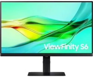 Monitor Profesional Samsung ViewFinity S6 S24D604UAU 24"/ QHD/ Regulable en Altura/ Negro