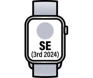 Apple Watch SE 3rd V2/ GPS/ 44mm/ Caja de Aluminio/ Correa Loop Deportiva Azul Nube