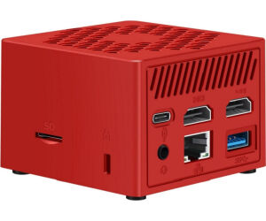 Mini Pc Leotec Intel N100 16gb 256gb M.2 Win11 Pro Pre-instal Rojo