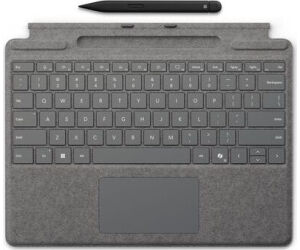 Microsoft TypeCover Pro8-9-10 CoPilot ES Plata+Pen