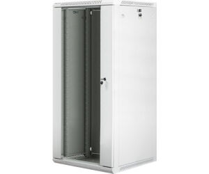 Aramrio Lanberg Mural Rack 19" 27u/600x600 Flat Pack Puerta Cristal Gris