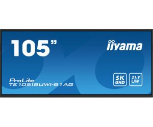 iiyama PROLITE Pizarra de caballete digital 2,74 m (108") LED Wifi 450 cd / m² 5K Ultra HD Negro Pantalla táctil Procesador incorporado Android 24/7