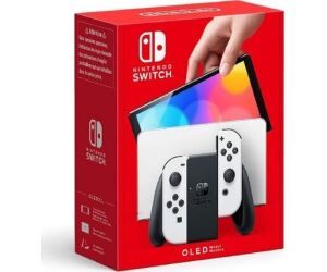 Nintendo Switch Versin OLED Blanca/ Incluye Base/ 2 Mandos Joy-Con