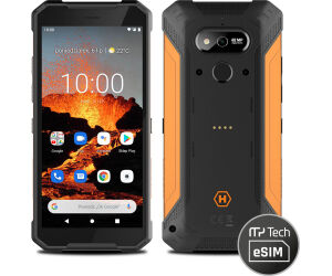 Telefono movil smartphone rugerizado hammer explorer pro black orange 5.72pulgadas -  128gb rom -  6gb ram -  48mpx -  8mpx -  4g -  dual sim -  octa core -  huella - negro y naranja