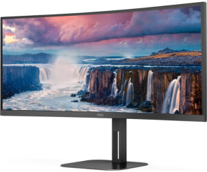 Monitor Led 34  Aoc Cu34v5c Negro
