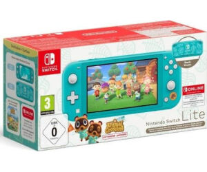 Nintendo Switch Lite Azul Turquesa + Juego Nintendo Animal Crossing New Horizons