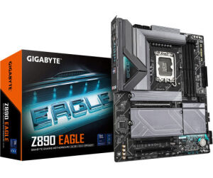 GIGABYTE Z890 EAGLE Placa Base - Compatible con CPUs Intel Core Ultra (Serie 2), VRM de 14+1+2 fases, hasta 8800MHz DDR5 (OC), 1x PCIe 5.0 M.2 + 3x PCIe 4.0 M.2, LAN de 2,5GbE, USB4