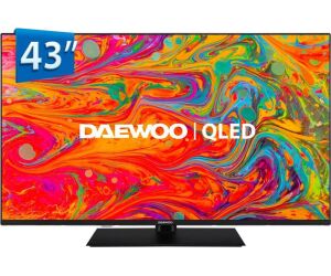 Tv daewoo 43 pulgadas qled 4k uhd - 43dm65qv - smart tv