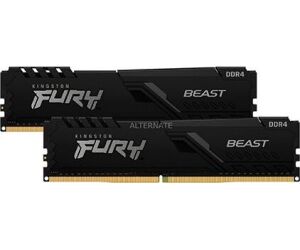 Memoria RAM Kingston FURY Beast 2 x 16GB/ DDR4/ 3600MHz/ 1.35V/ CL18/ DIMM