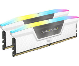 Memoria Corsair Ddr5 64gb 2x32gb Pc6000 Vengeance Rgb Blanca Cmh64gx5m2b6000z30w