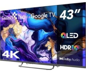 TelevisiÓn Qled Smart Tech Uhd 43 43qg02v Google Tv