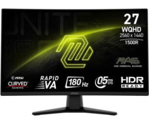 MSI MAG274CQF Monitor 27" WQHD 180hz curv