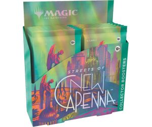Juego de cartas wizards of the coast magic the gathering streets of new capenna caja de sobres de coleccionista (12) inglés