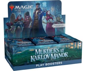 Caja de sobres magic the gathering play booster murders at karlov manor inglés
