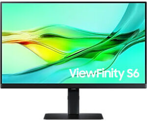 Monitor Profesional Samsung ViewFinity S6 S60UD S24D600UAU 24"/ QHD/ Regulable en Altura/ Negro