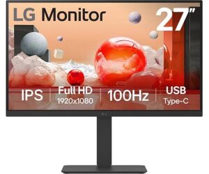 Monitor Profesional LG 27BA750-B 27"/ Full HD/ Multimedia/ Regulable en altura/ Negro